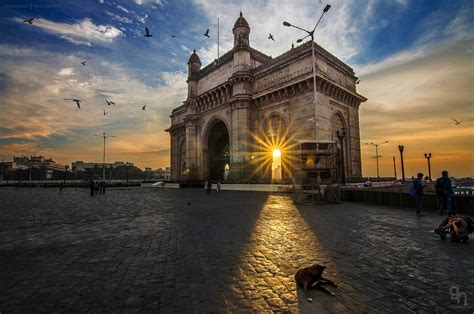 Sunrise through The Gateway Of India - null | Pondicherry photography ...