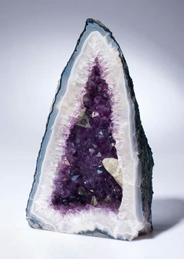 Natural Geode Pair Stand Open Geodes Crystal Quartz Druze Specimen ...