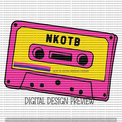 NKOTB Png, Vintage Groupie Png Design, NKOTB Tour Design, Mixed Tape ...