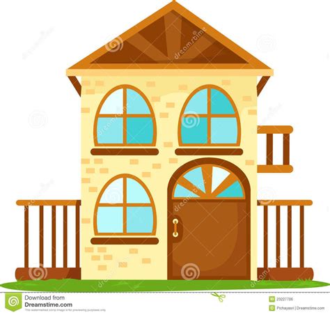 Cartoon house stock vector. Illustration of building - 23227706 ...