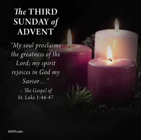 Third Sunday of Advent 12/17/2017 ️ | Third sunday of advent, Advent ...