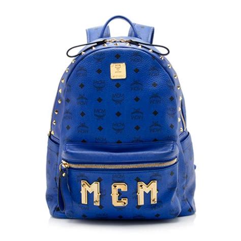 MCM Visetos Stark Medium Logo Backpack