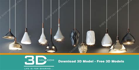 405. Ceiling light 3dmodel Free Download - 3DMili 2025 Download 3D ...