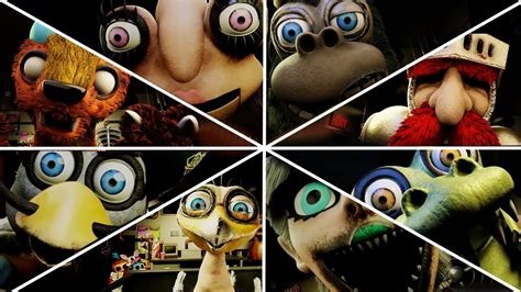 Willy's Wonderland Animatronics JUMPSCARES in FNAF UCN - YouTube