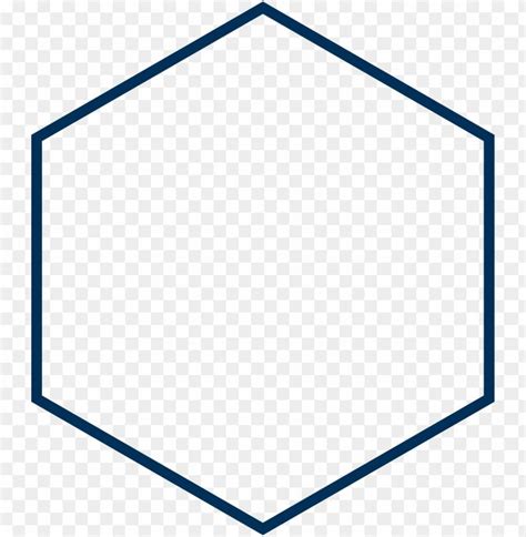 Blue Hexagon 6 Sided Polygon PNG Image With Transparent Background png ...