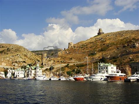 Genoese fortress Cembalo and Balaklava town, Crimea by donya_nedomam ...