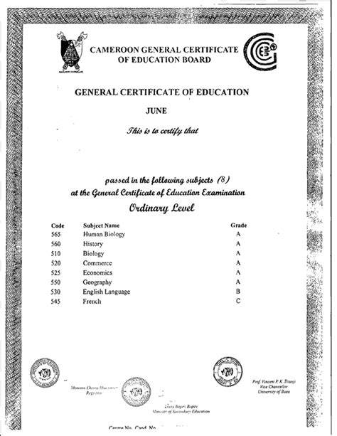 Secondary School Sample Documents for International Admissions | Office ...