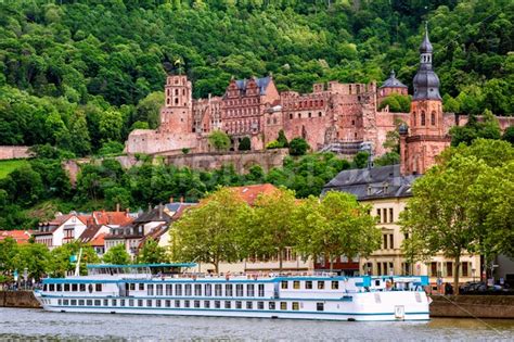 Heidelberg city on Neckar river, Germany - GlobePhotos - royalty free ...