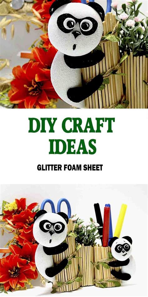 Glitter Paper Craft Ideas - Foam Sheet Craft | Glitter paper crafts ...