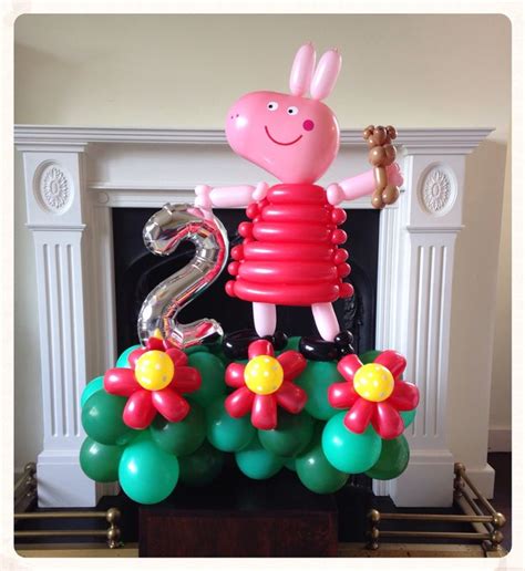 Peppa Pig balloon created by balloonblooms.co.uk | Festa de arte ...