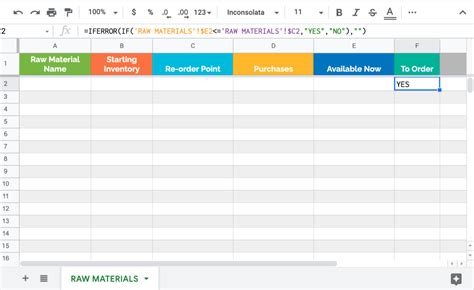 Google Sheets Inventory Template | Coupler.io Blog