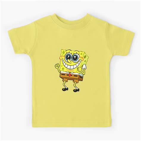 "spongebob excited meme sticker " Kids T-Shirt for Sale by Grace-Cop ...