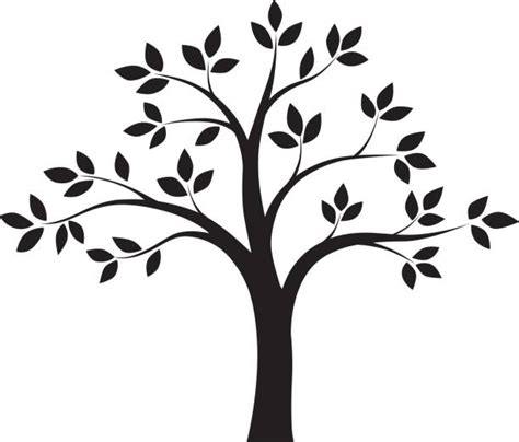 Big Small Clipart Black And White Tree