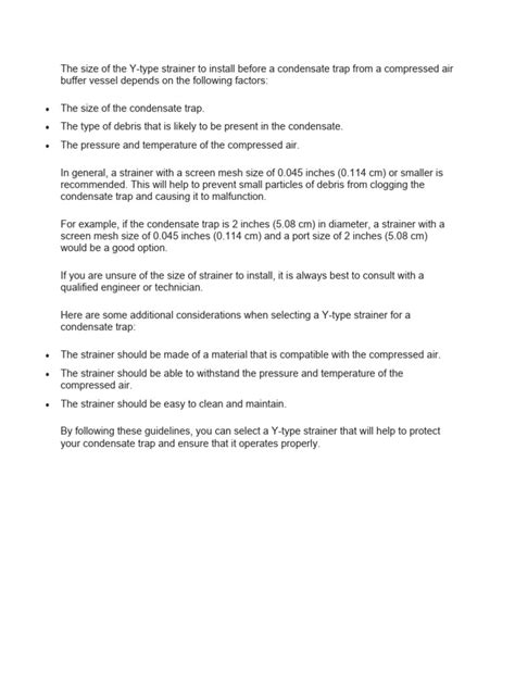Condensate Trap Strainer Details | PDF