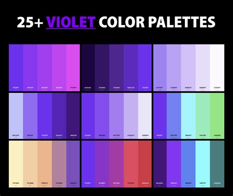 25+ Best Violet Color Palettes with Names and Hex Codes – CreativeBooster