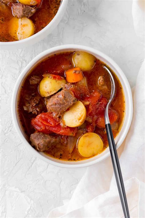 Beef and Tomato Soup - Carmy - Easy Healthy-ish Recipes