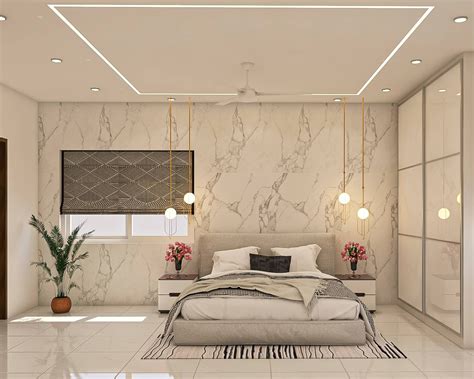 Modern False Ceiling Design With White Gypsum Board | Livspace