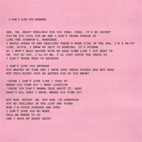 Tyler, The Creator – I DON'T LOVE YOU ANYMORE Lyrics | Genius Lyrics