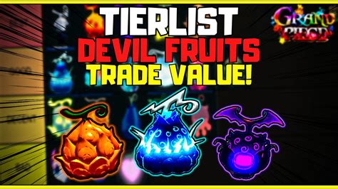 [GPO] Ranking Every Single DEVIL FRUIT *TRADING VALUE* In Grand Piece ...