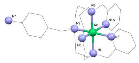 Molecular structure of the [Ni(L-NH2)] 2+ cation that was found in the ...