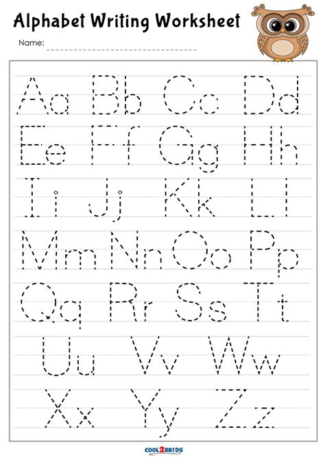 Free Printable Letter (Alphabet) Tracing Worksheets