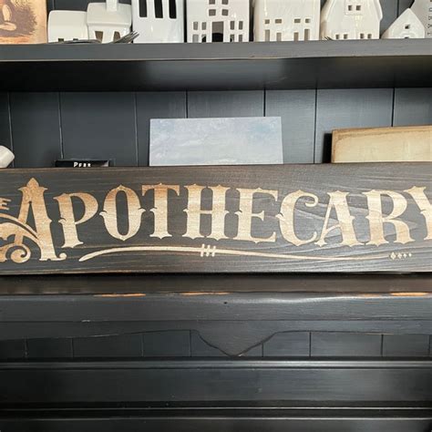 Rose Apothecary Sign - Etsy