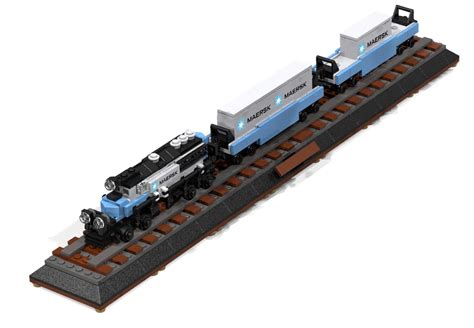 LEGO IDEAS - miniature Maersk Train - miniature train project #1