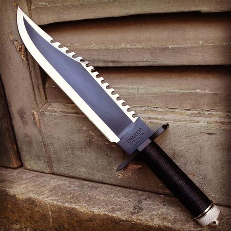 Rambo II "Mission" knife, the original knife was made by Jimmy Lile in ...