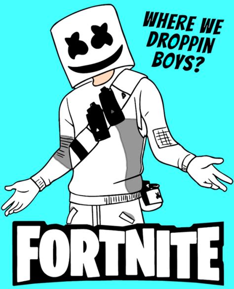 marshmello fortnite - ibisPaint