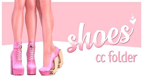 Female Shoes CC Folder 🌷Sims 4: Showcase Female Shoes Mods CC Folder ...