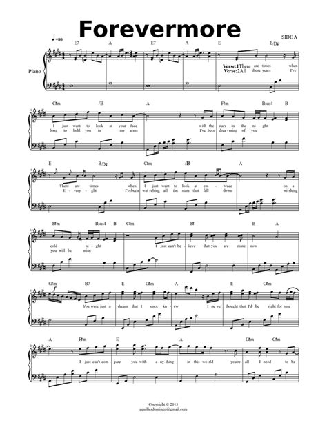 Forevermore - SIDE A Sheet music for Piano (Solo) | Musescore.com