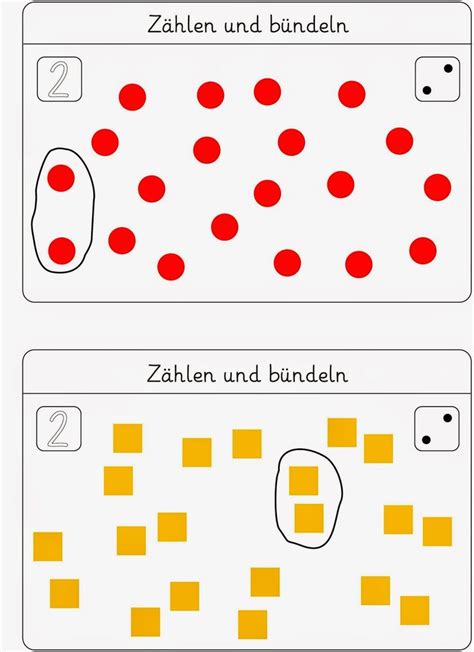 Bündeln - eine Kartei zum Fördern | Mathe für vorschulkinder, Vorschule ...