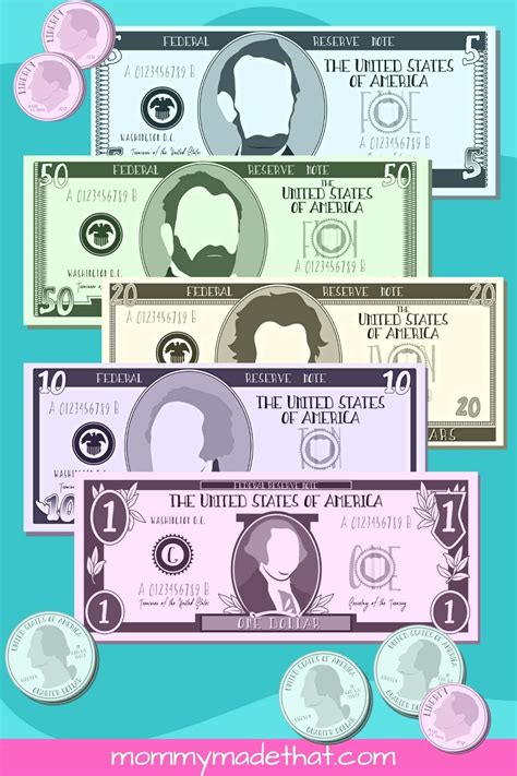 Blank 1 Dollar Bill Template