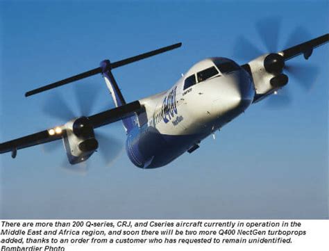 Bombardier sells two Q400 NextGen airliners to operator in the Middle ...