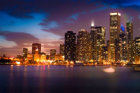 New York night skyline, windy city HD wallpaper | Wallpaper Flare