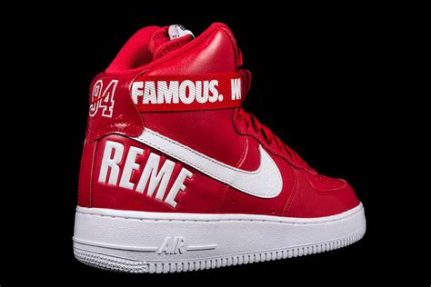 NIKE AIR FORCE 1 HIGH SUPREME SP | SUPREME WORLD FAMOUS RED | 2014 ...