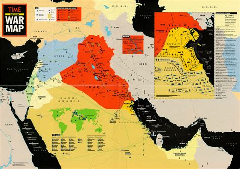 The Gulf War Map | Curtis Wright Maps