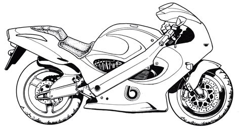 Printable Motorcycle Coloring Pages