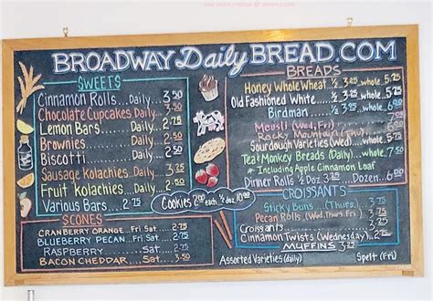 Online Menu of Broadway Daily Bread Restaurant, San Antonio, Texas ...