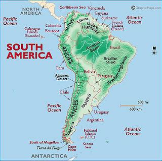 Generalities of the Americas Blog: Major Landforms of South America