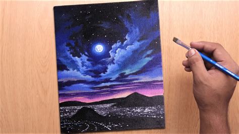 night sky painting tutorial - Santos Schmitt