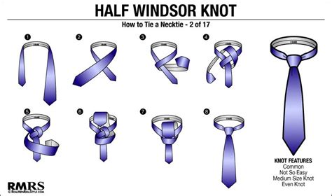 How To Tie Half Windsor Knot Step By Step Tutorial | Half windsor ...