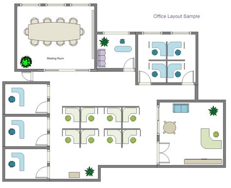 With Edraw office layout software, you can draw an effective office ...