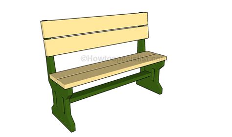 Park Bench Plans | HowToSpecialist - How to Build, Step by Step DIY Plans