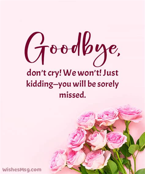 75 Funny Farewell Messages and Quotes – Best Quotations,Wishes ...