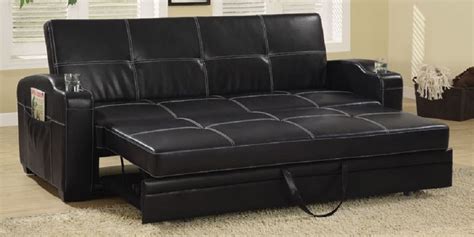 Modern Black Leather Sleeper Sofa - Sofa Design Ideas