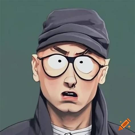 Eminem in south park cartoon on Craiyon