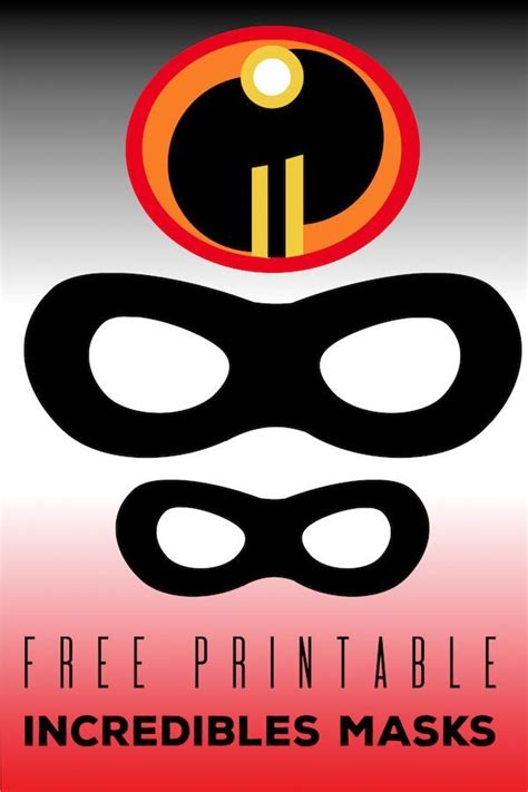 Incredibles Free Printable Superhero Masks - Paper Trail Design ...