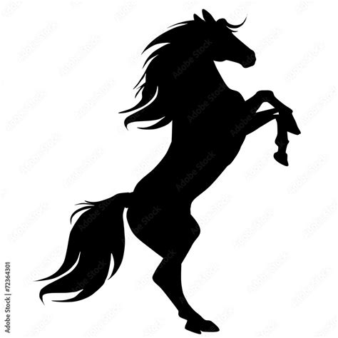 black horse silhouette 16 Stock Vector | Adobe Stock