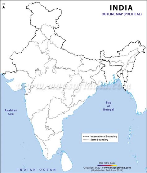 India Map Outline Free Download - Get Latest Map Update